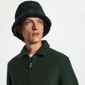 COS Dark Green Bucket Hat